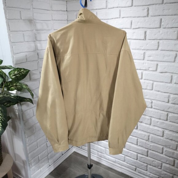 Firethorn Men's Size Large Full Zip Fully Lined Tan Windbreaker Jacket - Picture 2 of 13
